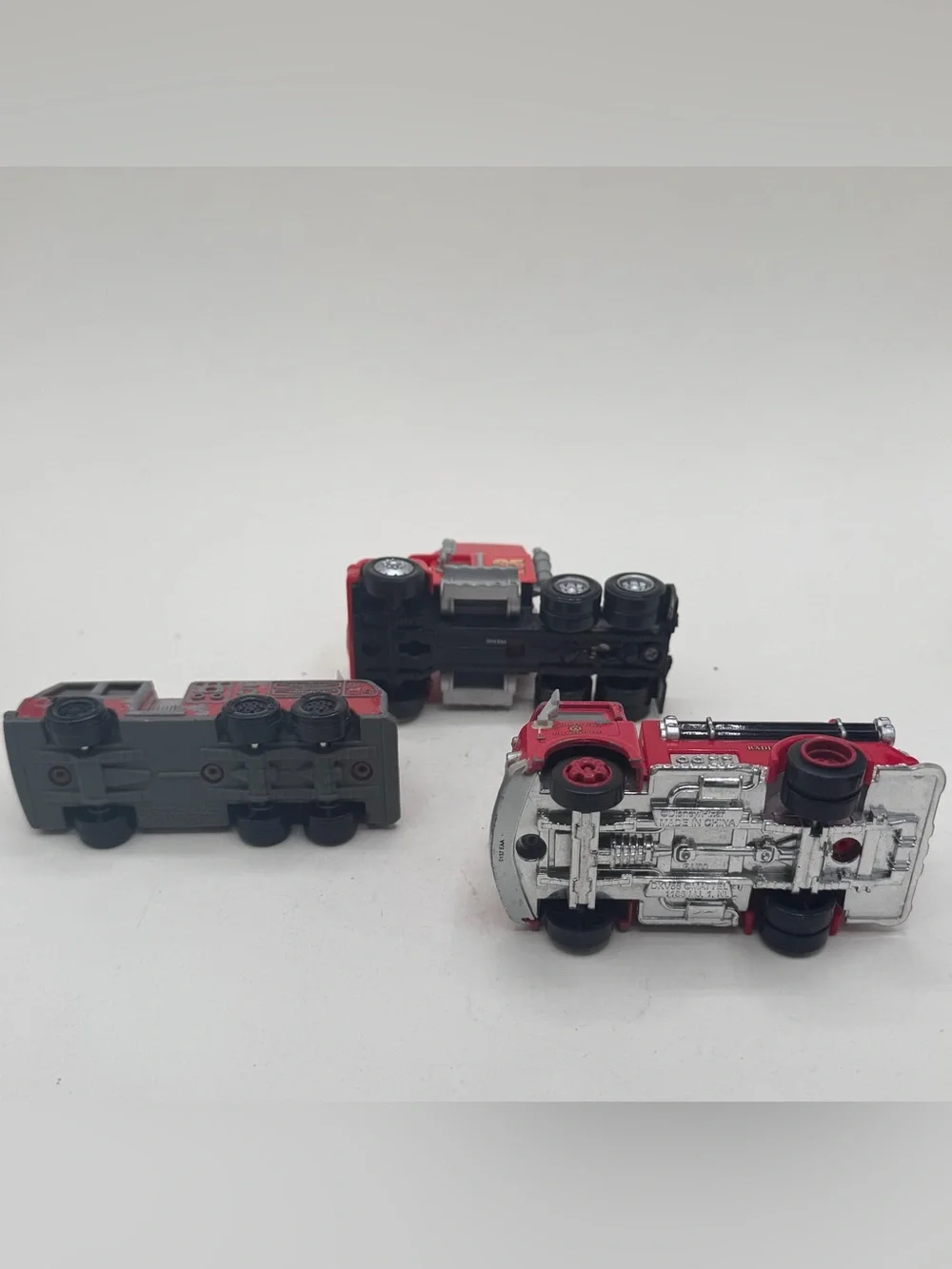 Disney Cars Mack Truck, Fire Truck Action Drivers, & 1992 TONKA Steel Fire Truck